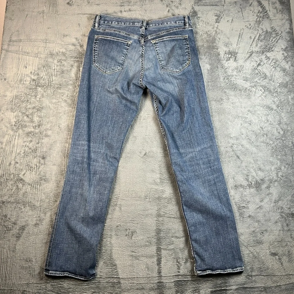 Banana Republic Slim Fit Jeans Mens 33x32 Blue Denim Cotton Stretch Straight Leg